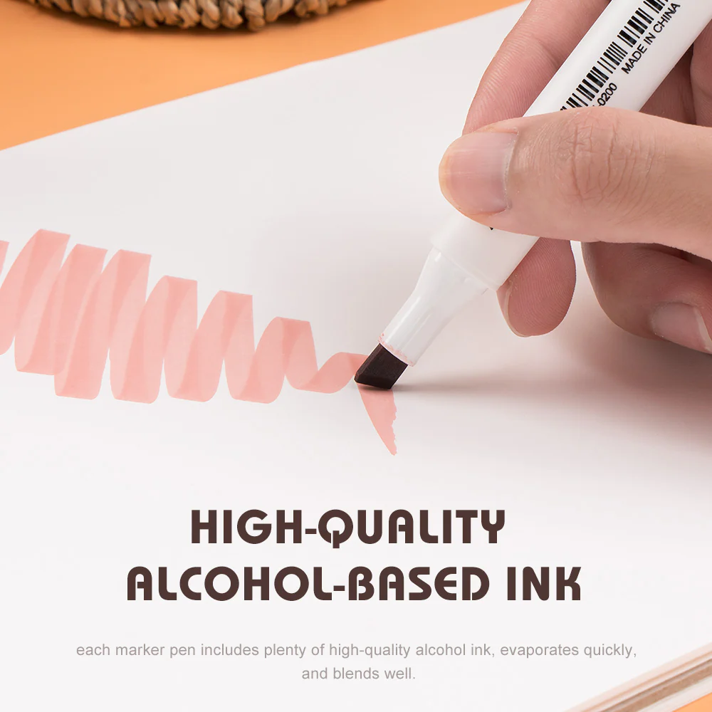 Arrtx ALP 36 Alcohol Markers Skin Tone Colors Paint Markers Dual Tip - Image 5