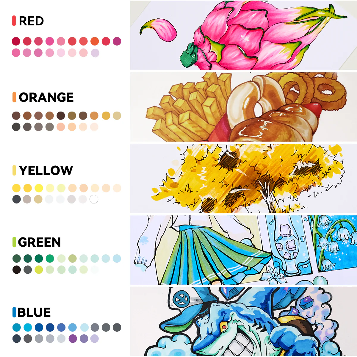 Arrtx OROS 90 Alcohol Markers Paint Markers Dual Tip - Image 11